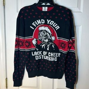Star Wars Unisex Darth Vader I Find Your Lack of Cheer Disturbing Sweater‎ S